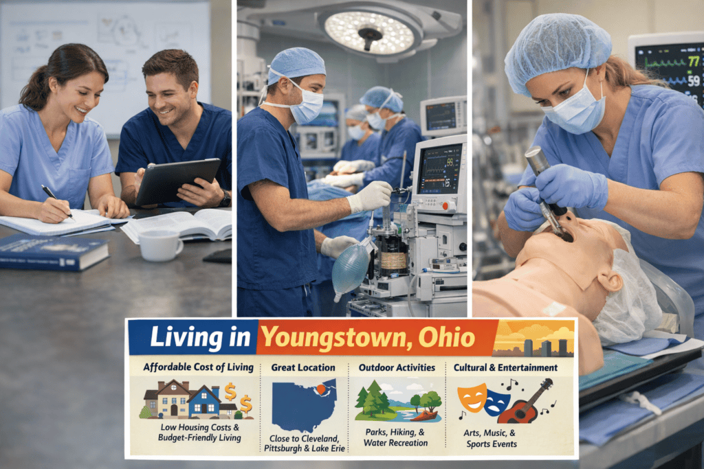 Living in Youngstown Ohio while in CRNA School