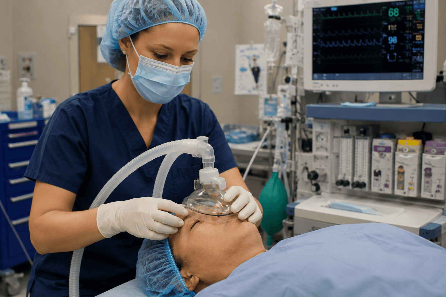 Cedar Crest CRNA induction of a patient